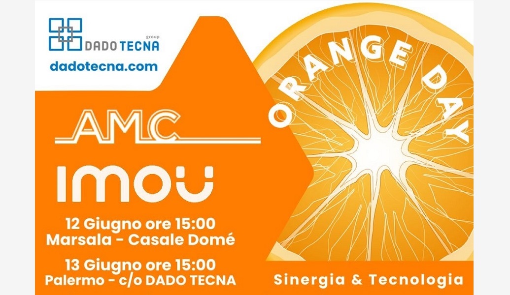 Dado Tecna Orange Day AMC Elettronica e IMOU