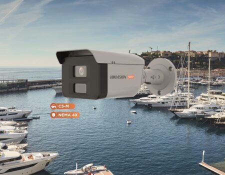 Hikvision telecamera Polymer Bullet porto turistico